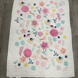 POTTERY BARN BABY QUILT-SASHAS GARDEN QUILT